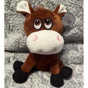 Stuffed Animal Baby Bull My CUTIE PIES soft plush w/Tag RBI 7" NWT